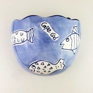 Nantucket Wall Hanging Planter Cape Cod Fish